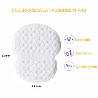 Armpit Sweat Pads for Women and Men,Underarm Sweat Pads Disposable Underarm Dress Shields/Guards,Sweat Pads for under Arms Stay Confident（50Pcs)