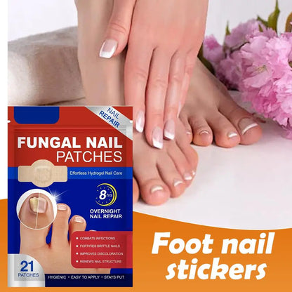 Toenail Fungus Patch Waterproof Nail Repair Patches Nail Ingrown Correction Sticke Fungal Nail Patches Nail Foot Care Tool Turn