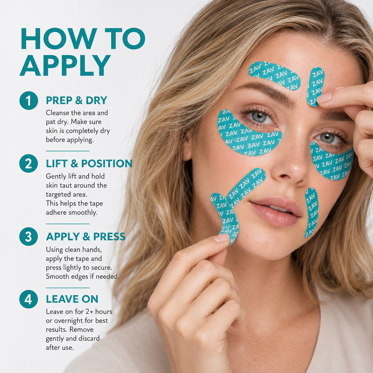 LiftTape™: Peptide-Infused Anti-Aging Strips