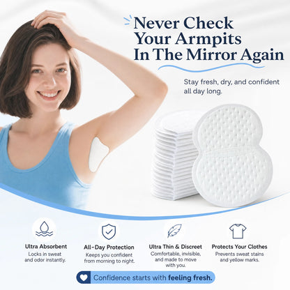 DryLock™ - Advanced Armpit Sweat Pads (50 pcs)